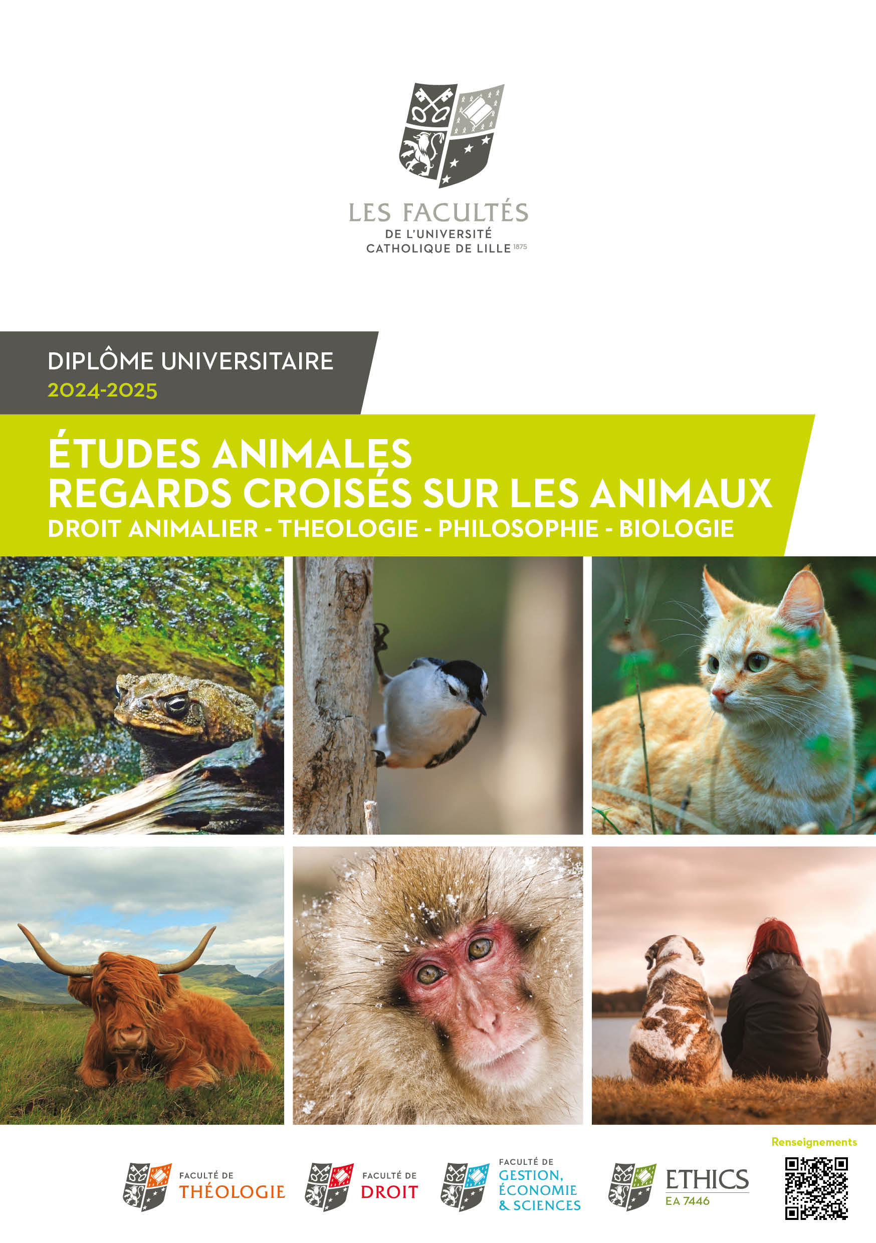 Du études animales - rentrée 2024-2025